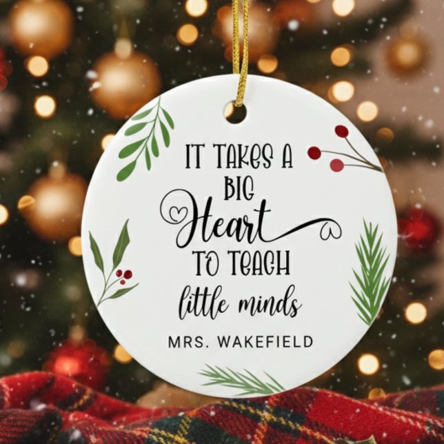 Décoration En Céramique Cadeau d'appréciation de l'enseignant personnalisé (Créateur téléchargé)