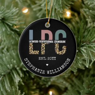 Décoration En Céramique Cadeau de conseiller professionnel agréé LPC perso