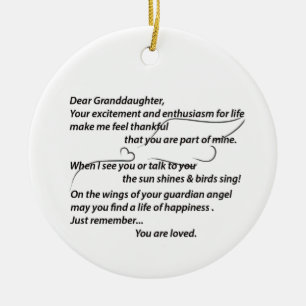 Décoration En Céramique Cadeau de grand-fille... Personnalisez