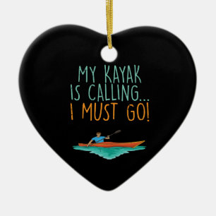 Décoration En Céramique Cadeau de kayak en kayak