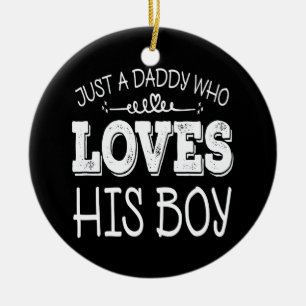 Décoration En Céramique Cadeau de la fête des pères pour papa qui aime son