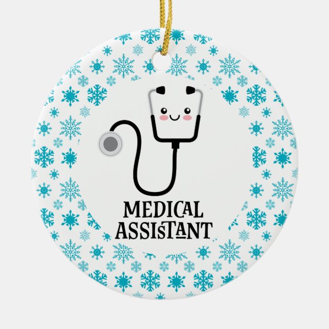 Décoration En Céramique Cadeau de l'Assistant Médicale (Devant)