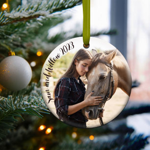 Décoration En Céramique Cadeau de l'ornement de l'amant du cheval