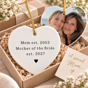 Décoration En Céramique Cadeau de mariage pour la mère de la mariée Photo 