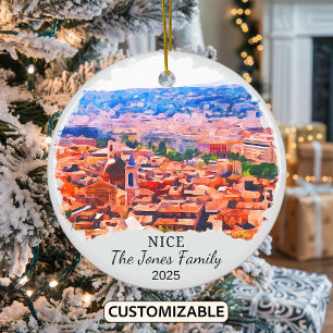 Décoration En Céramique Cadeau de Nice personnalisé, France