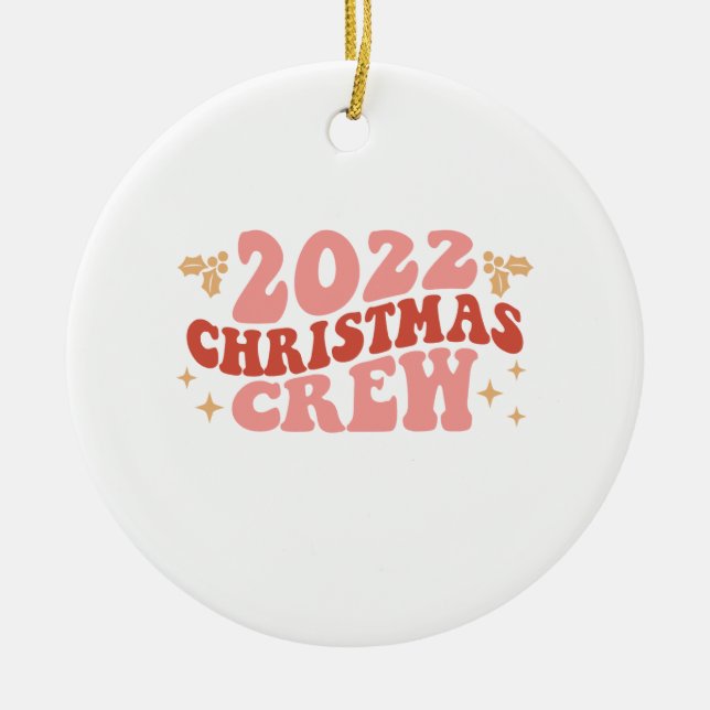 Décoration En Céramique Cadeau de Noël 2022 (Devant)