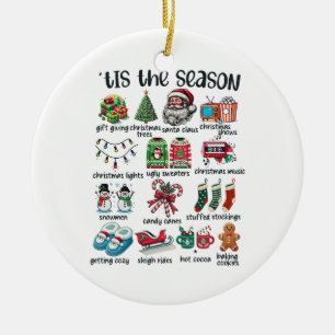 Décoration En Céramique Cadeau de Noël C'est la saison