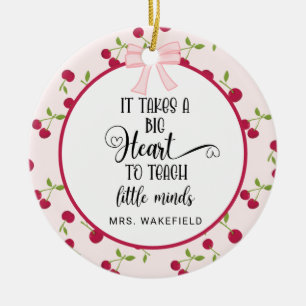 Décoration En Céramique Cadeau de Noël de remerciement pour enseignant per