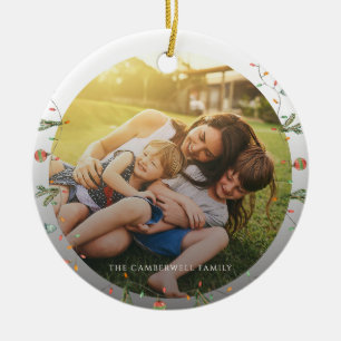 Décoration En Céramique Cadeau de Noël personnalisé pour la famille avec p