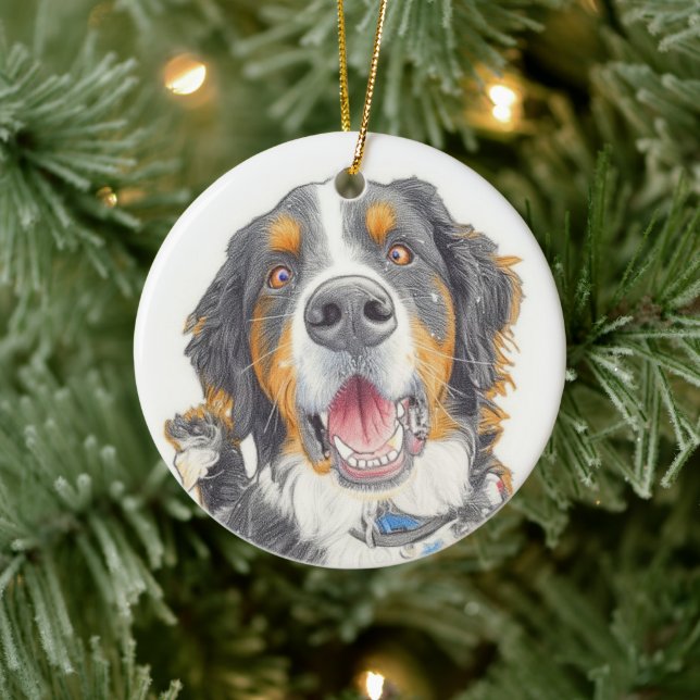 Décoration En Céramique Cadeau de Noël pour chiot (Arbre)