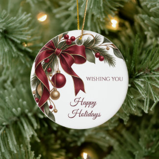 Décoration En Céramique Cadeau de Noël pour employés élégant et apprécié