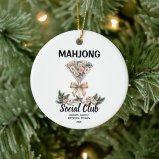 Décoration En Céramique Cadeau de Noël pour le groupe du club social de Ma