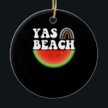 Décoration En Céramique Cadeau de plage de Yas Beach Pastèque Vacances d'é<br><div class="desc">1</div>