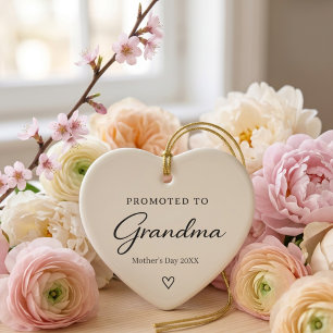 Décoration En Céramique Cadeau de révélation de grossesse pour la fête des