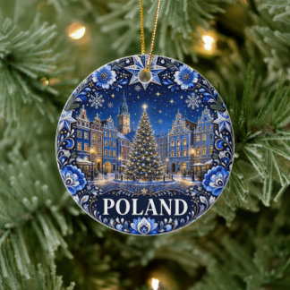 Décoration En Céramique Cadeau de vacances pittoresque de Pologne