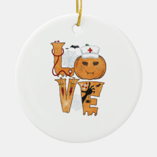 Décoration En Céramique Cadeau d'infirmière d'Halloween