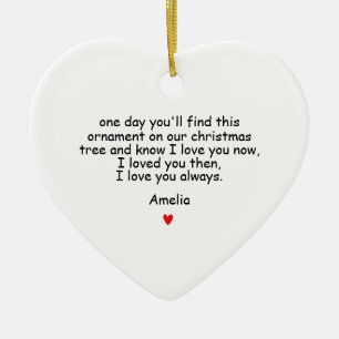 Décoration En Céramique Cadeau d'ornement de Noël pour les amoureux, Notre