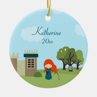 Décoration En Céramique Cadeau écossais mignon d'anniversaire de filles de