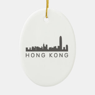 Décoration En Céramique Cadeau HK Skyline Hong Kong