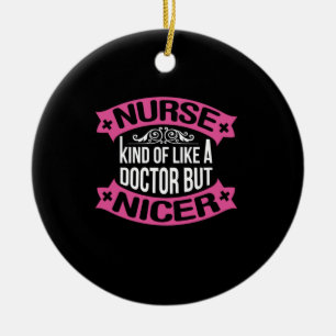 Décoration En Céramique Cadeau infirmière Infirmière Comme Un Docteur