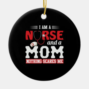 Décoration En Céramique Cadeau infirmière   Je Suis Infirmière Et Maman