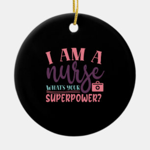 Décoration En Céramique Cadeau infirmière   Je Suis Une Infirmière Ce Que 