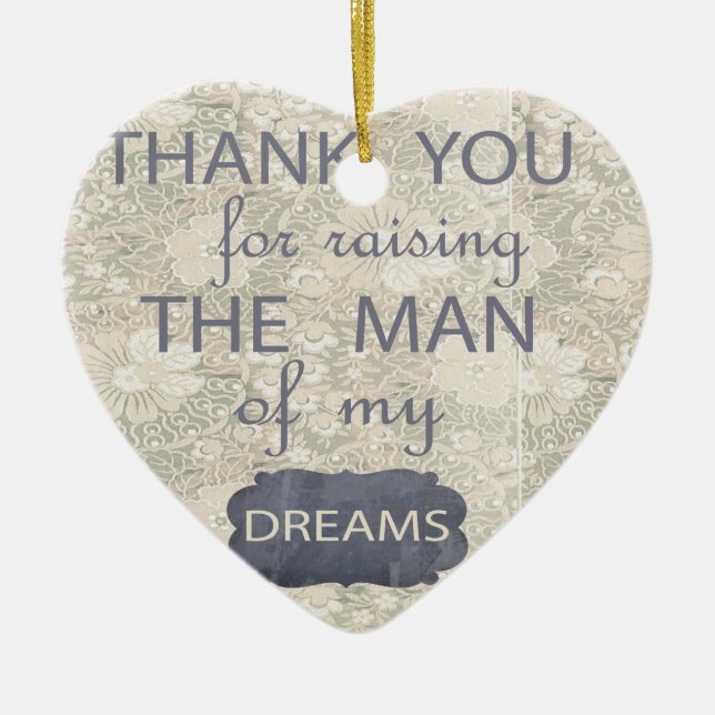 Décoration En Céramique Cadeau parfait pour la belle-mère (Devant)