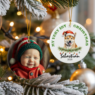 Décoration En Céramique Cadeau personnalisé avec nom et photo avec un ding