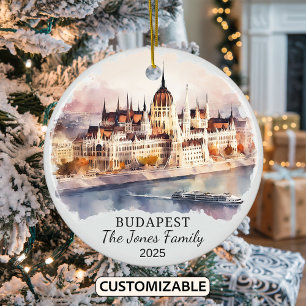 Décoration En Céramique Cadeau personnalisé Budapest Ornement, Hongrie