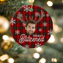 Cadeau personnalisé de Noël Visage Photo Drôle Bli