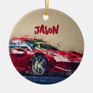 Décoration En Céramique Cadeau personnalisé d'ornement de voiture de cours