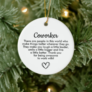 Décoration En Céramique Cadeau personnalisé pour collègue, Cadeau d'appréc