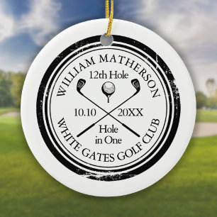 Décoration En Céramique Cadeau personnalisé pour un trou en un au golf