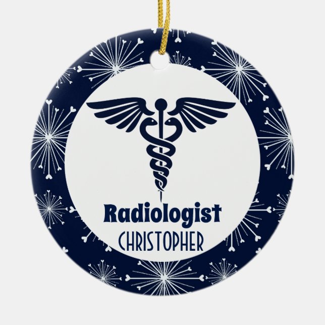 Décoration En Céramique Cadeau personnalisé radiologiste (Devant)