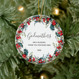 Décoration En Céramique Cadeau pour la proposition de Godchild