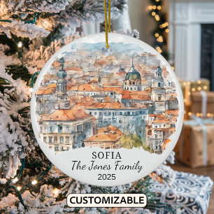 Décoration En Céramique Cadeau Sofia personnalisé, Bulgarie