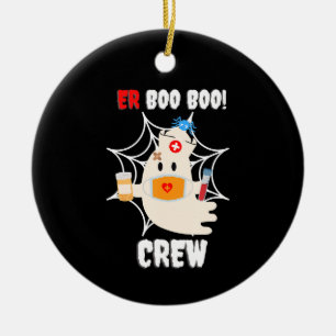 Décoration En Céramique Cadeau Spider   Boo Crew Nurse Halloween mignonne 