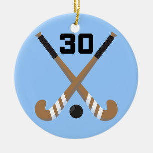 Décoration En Céramique Cadeau uniforme du numéro 30 de joueur de hockey