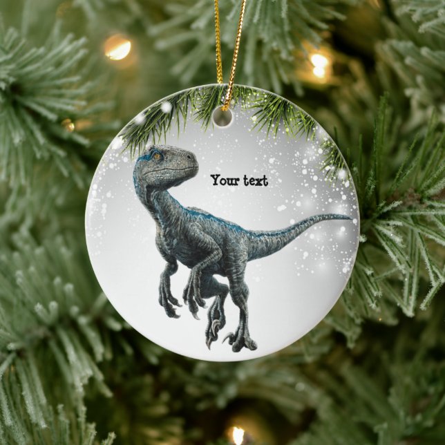Décoration En Céramique Cadeau Velociraptor Pour Les Enfants Adultes Adult (Arbre)