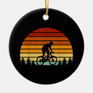 Décoration En Céramique Cadeau VTT Sunset vintage Pour Mountain B