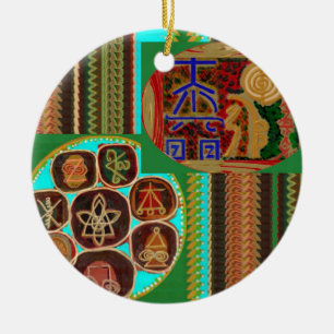 Décoration En Céramique CADEAUX 99 de SOIN vintages de symboles curatifs