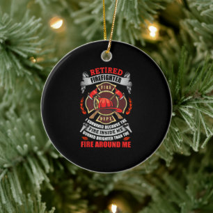 Décoration En Céramique Cadeaux De Retraite Des Pompiers Pour Hommes 2021