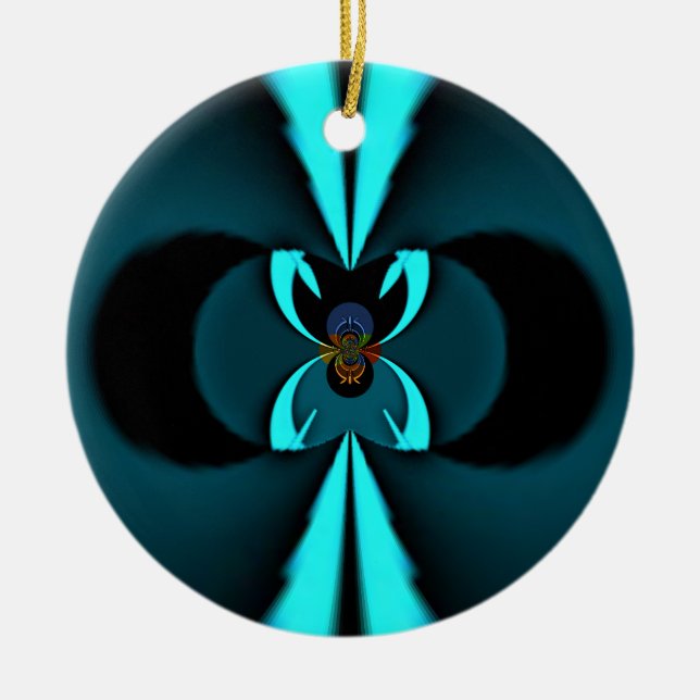 Décoration En Céramique Cadeaux Hakuna Matata Bouclier bleu (Devant)