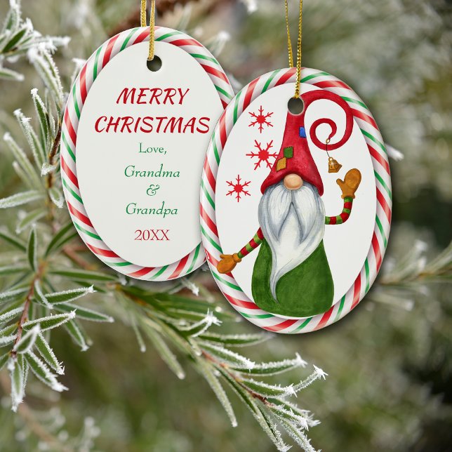 Décoration En Céramique Cadre de sucre de canne drôle Gnome (Créateur téléchargé)