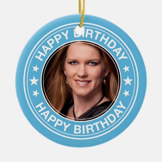 Décoration En Céramique Cadre de tableau de joyeux anniversaire dans le (Devant)