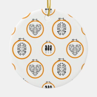 Décoration En Céramique Cadres de broderie à aiguilles