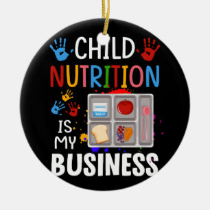 Décoration En Céramique Cafétéria de l'école Travailleuse Déjeuner Lady Fo