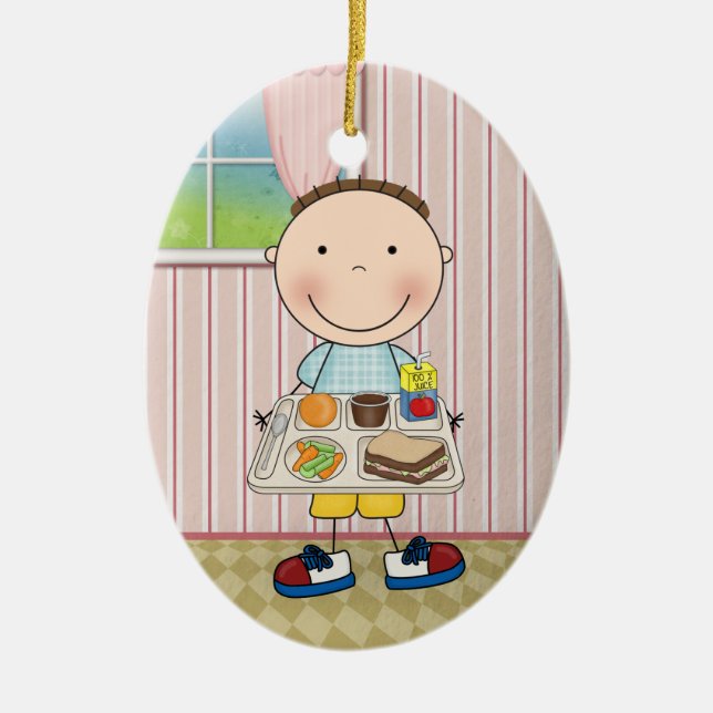 Décoration En Céramique Cafétéria scolaire (Devant)