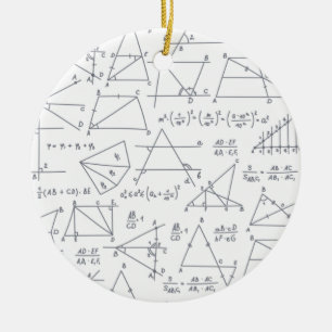 Décoration En Céramique Calculs mathématiques écrits illustrations