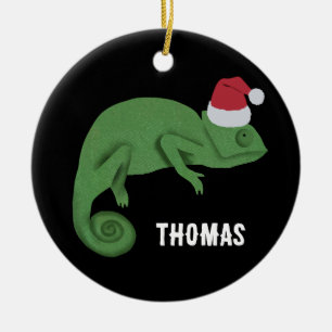Décoration En Céramique Caméléons Reptiles Colorés Lézards Enfants Noël